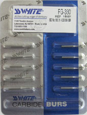 Drill Bits for the use by Windscreen Repair Technicians.  SS White FG-330