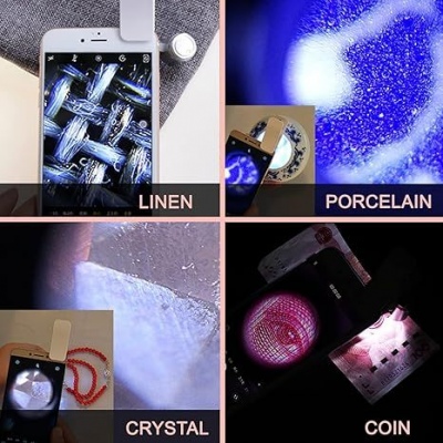 Magnifier Clip Type Cellphone LED 60x